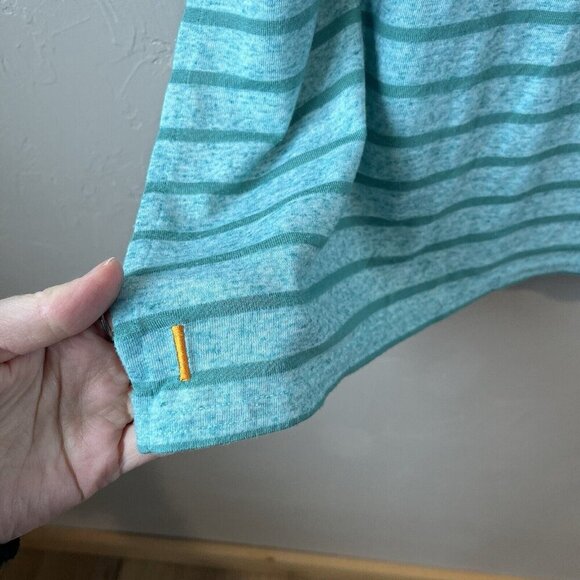 Lucy Jersey Midi Skirt M Striped Casual Soft Beach Boho Resort Vacation boat - Picture 7 of 8